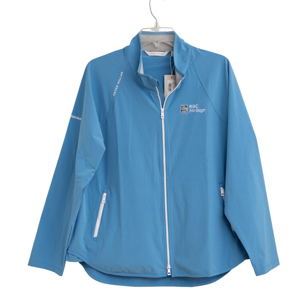 Peter Millar RBC Heritage Blue Full Zip Golf Sz S Jacket NEW GolfCore Athleisure